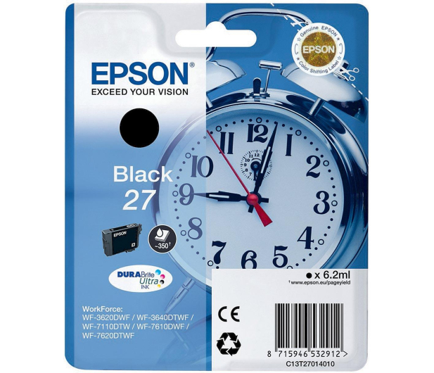 EPSON 27BK Black 350str. C13T27014012 - 238866 - zdjęcie